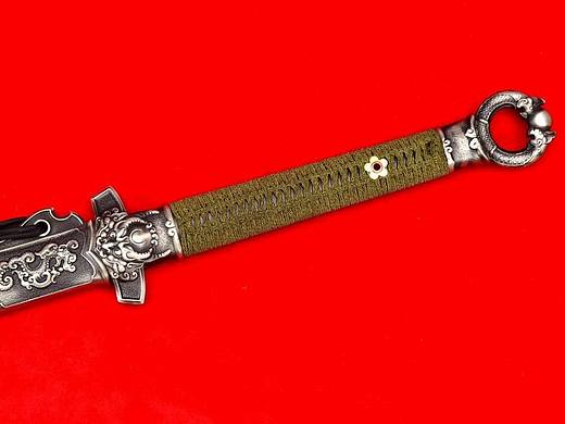 高端三枚合 白銅裝 環(huán)首唐刀（個人主頁-ZNjc3ODE5NzY=） - 其他手工藝 - 站酷設計師和風堂美術(shù)刀劍原創(chuàng)素材 - 站酷ZCOOL