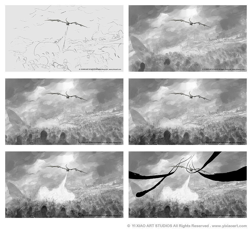 Dark Dragon Fire《進擊的黑龍王》（圖ZNjEwMzkxODA=） - 概念設(shè)定 - 站酷設(shè)計師小毅哥哥Owen原創(chuàng)素材 - 站酷ZCOOL