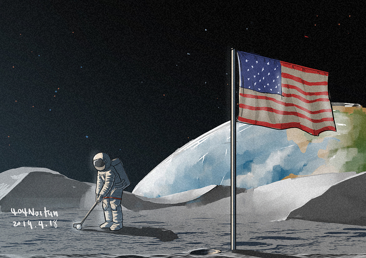 月球背面-180℃|动漫|单幅漫画|404NotFun - 原创作品 - 站酷 (ZCOOL)
