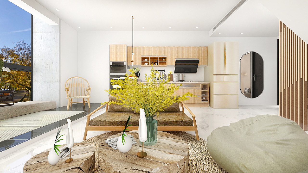 原木风室内装修（图ZMjc1MTE5NTgw） - 家装设计 - 站酷设计师说阳间话原创素材 - 站酷ZCOOL