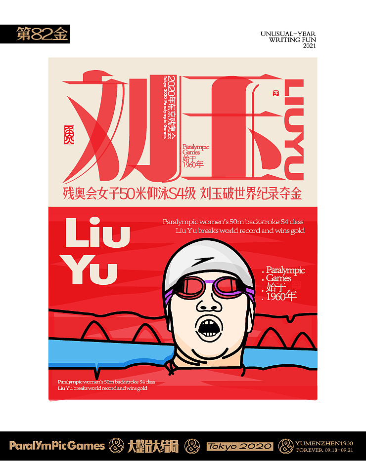 随心随性15-东京残奥会中国金牌榜