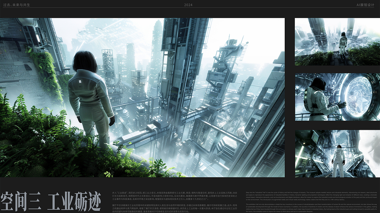 「过去、未来与共生」AI展馆创作（图ZMzY2NzQwMzQw） - 场景 - 站酷设计师NamedVeniceBixch原创素材 - 站酷ZCOOL