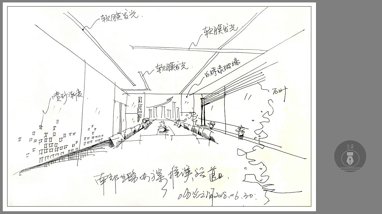 空间手绘创作作品。（图ZMjgxMzU4ODk2） - 展陈设计 - 站酷设计师山水之间手绘图像原创素材 - 站酷ZCOOL