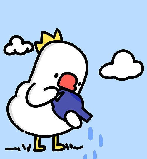 鸭鸭情侣头像第一弹|动漫|其他动漫|躺倒鸭_原创作品-站酷zcool