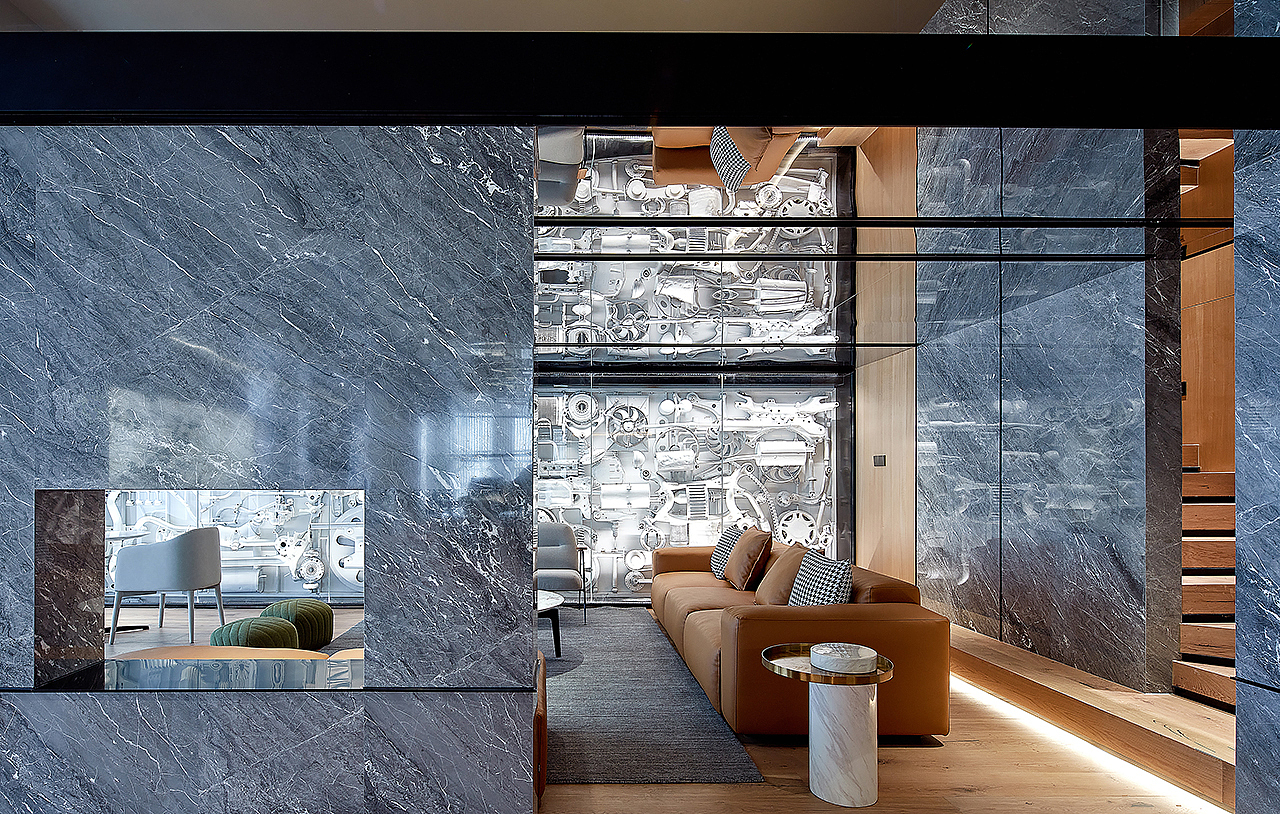  br>重置空间的流线,成为设计的第一步,共享办公空间的最大特点是在一