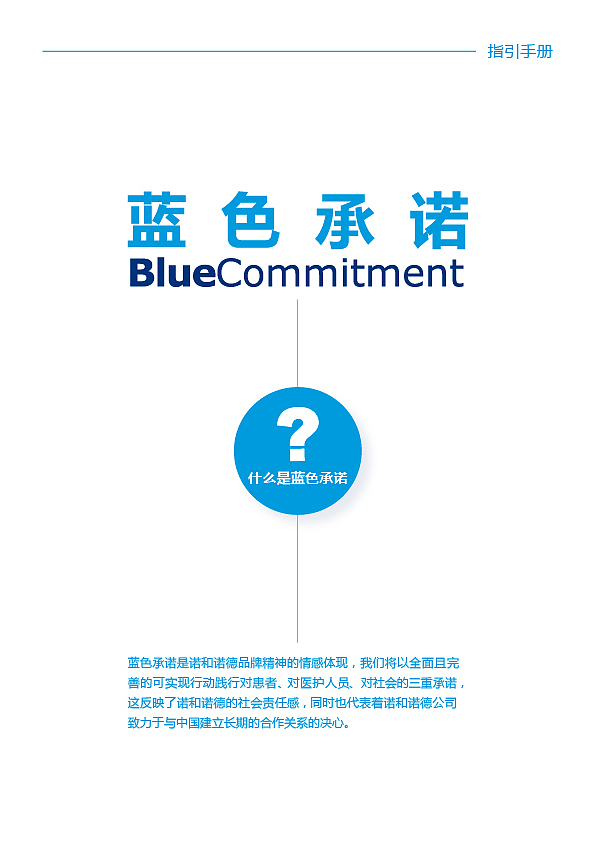 VI《蓝色承诺》品牌推广手册创意设计