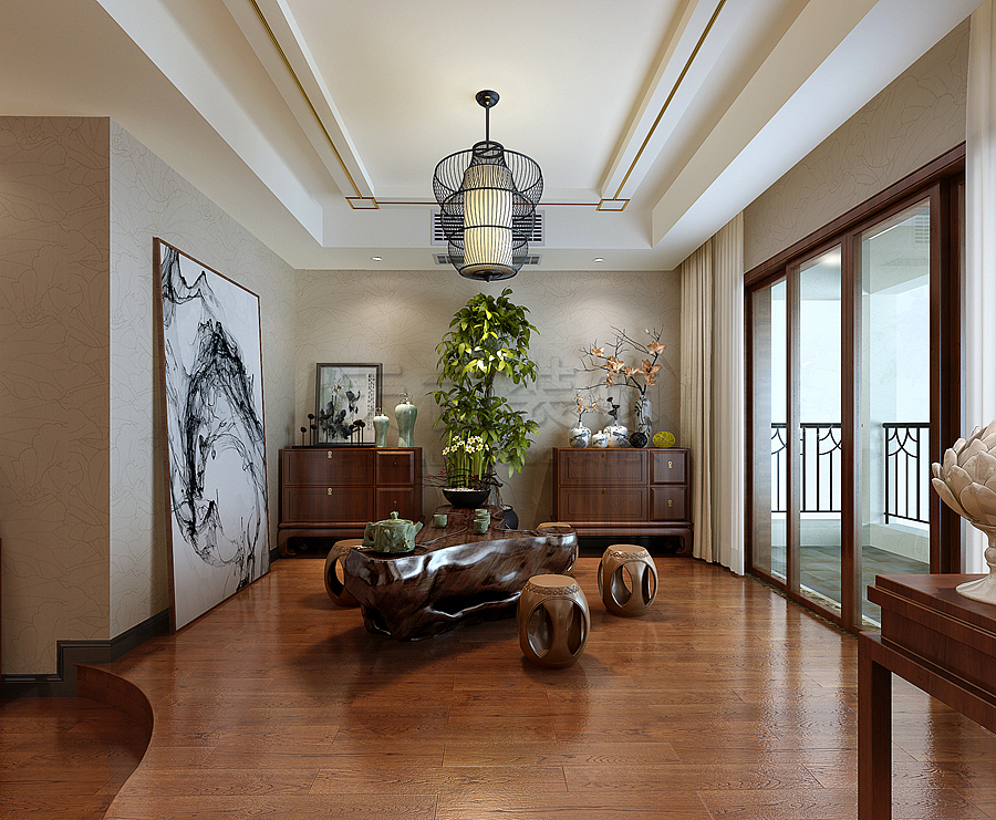 茶园欧麓花园城装修案例效果图|都铎庄园联排别墅设计方案