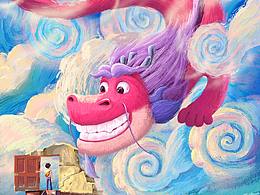 線圈插畫-許愿神龍