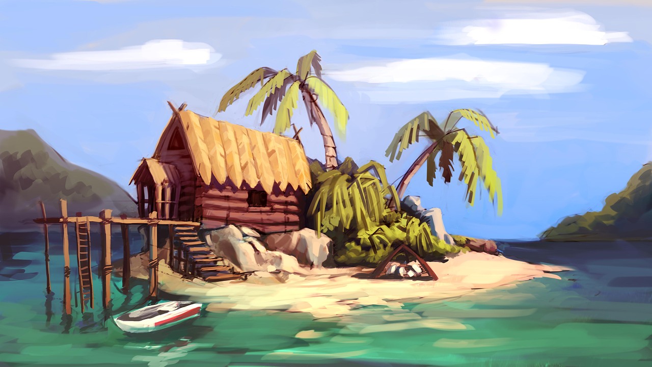 little island|插画|概念设定|慈火火 - 原创作品 - 站酷 (zcool)