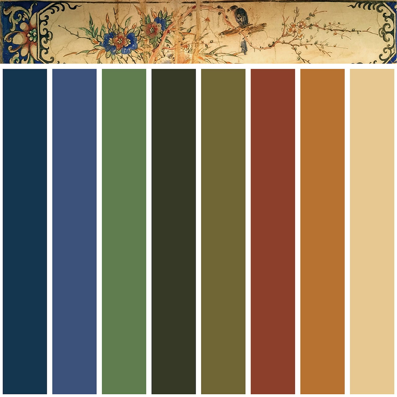 色卡闽南传统建筑壁画