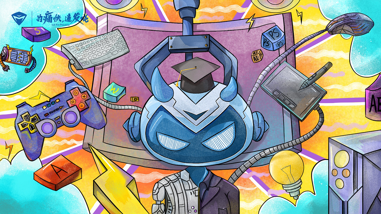 机械师壁纸电脑桌面插画设计（图ZMjAyNjQxNjI4） - 商业插画 - 站酷设计师a小妖精原创素材 - 站酷ZCOOL