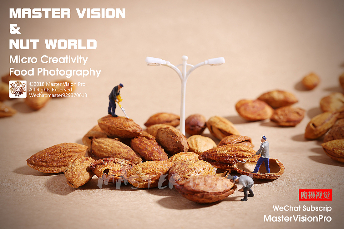 「坚果世界的微摄小人创意」小人国系列｜上海魔摄视觉（图ZMTE4ODAyMzQw） - 产品摄影 - 站酷设计师MasterVision魔摄原创素材 - 站酷ZCOOL