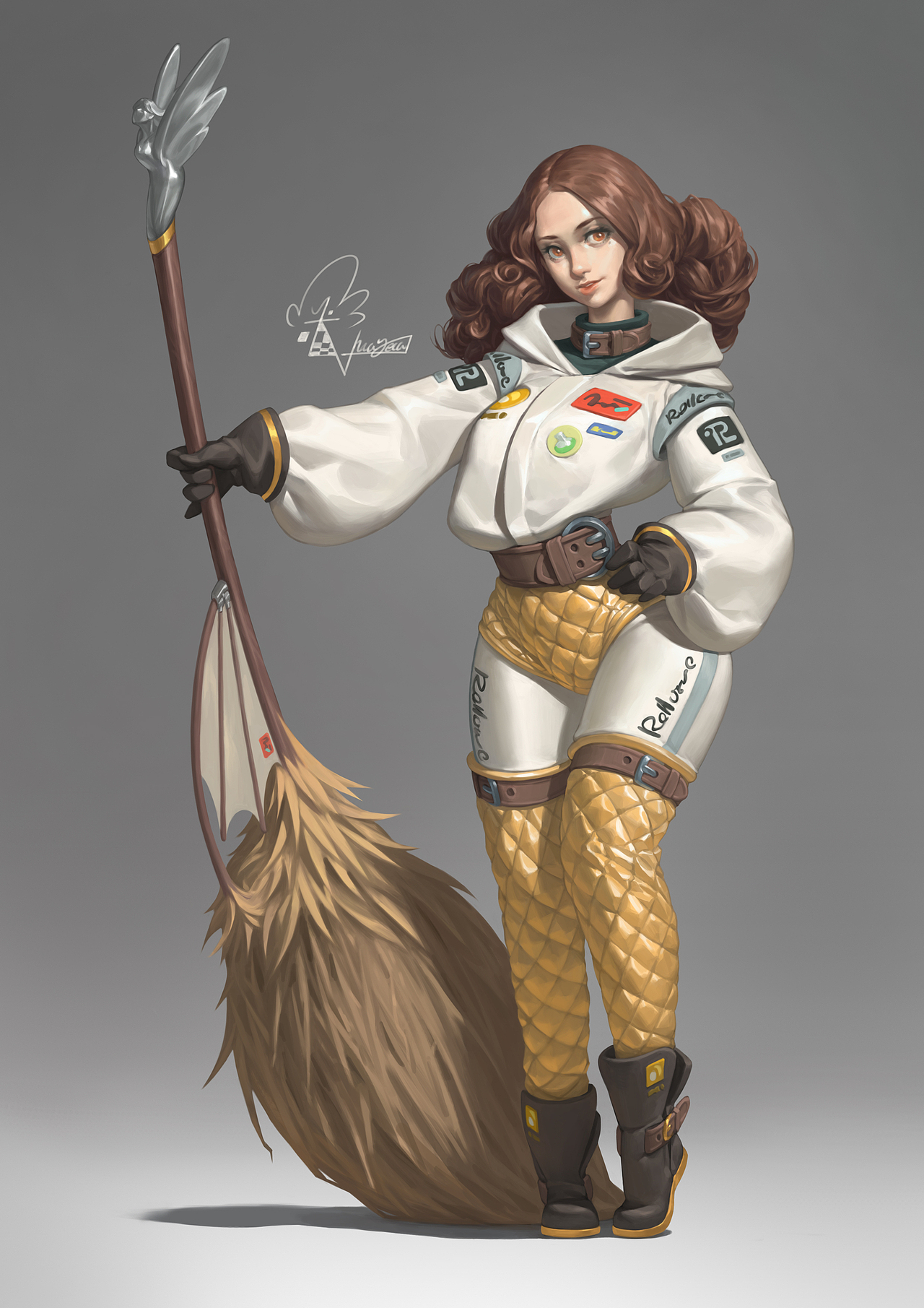 扫把锦标赛（图ZMTgzMDE2MzM2） - 游戏原画 - 站酷设计师画画的花噎菜原创素材 - 站酷ZCOOL