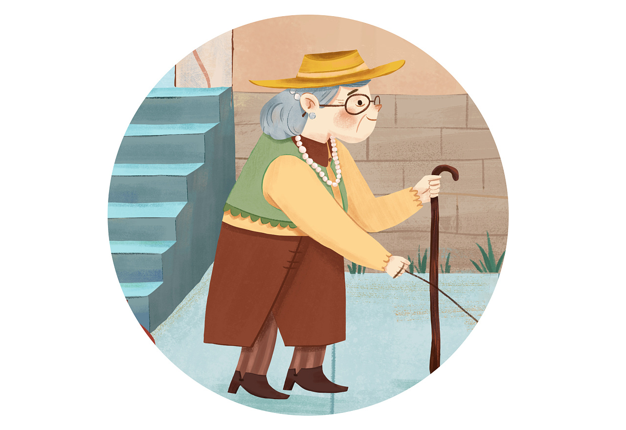 重活交给年轻人,我就负责做一个优雅的老太太