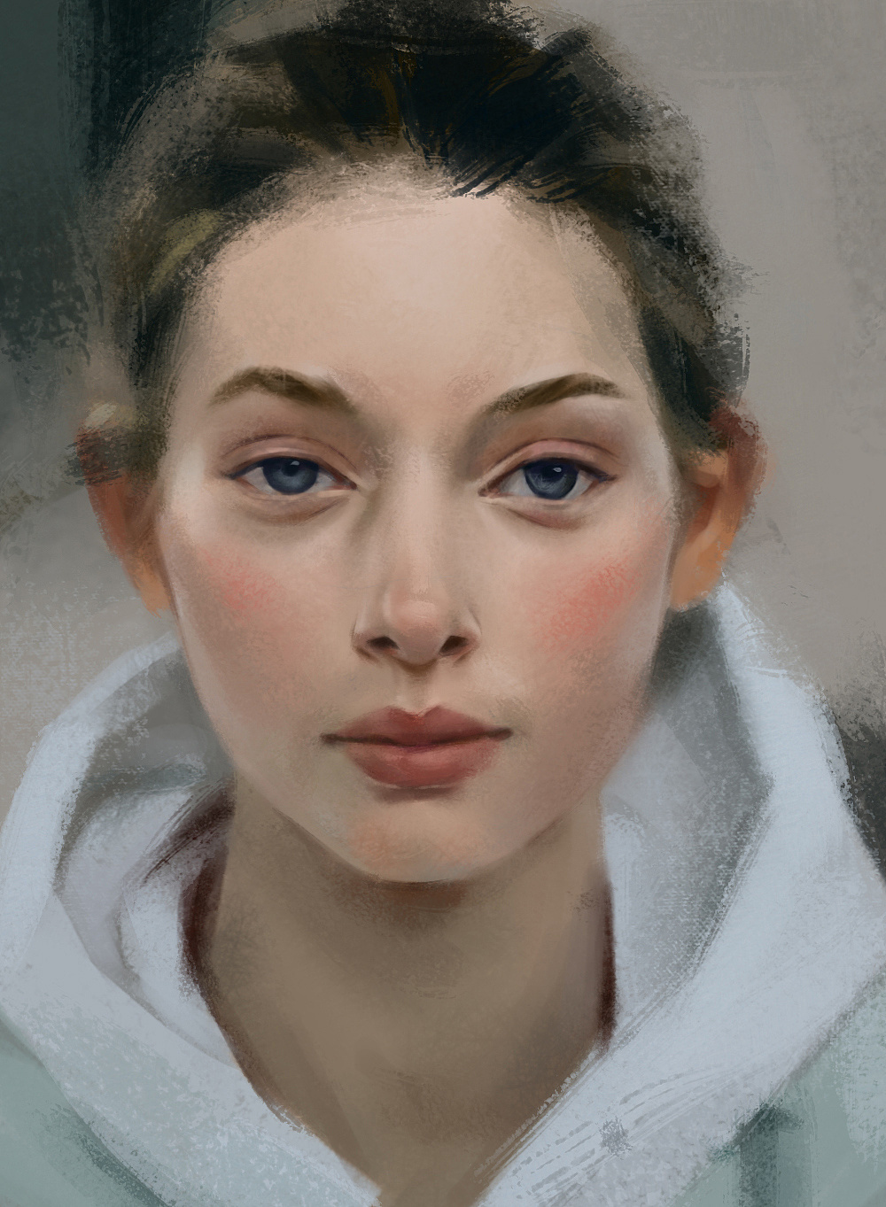 厚涂人像写生|纯艺术|绘画|鮟鱇不快乐 - 原创作品 - 站酷 (zcool)