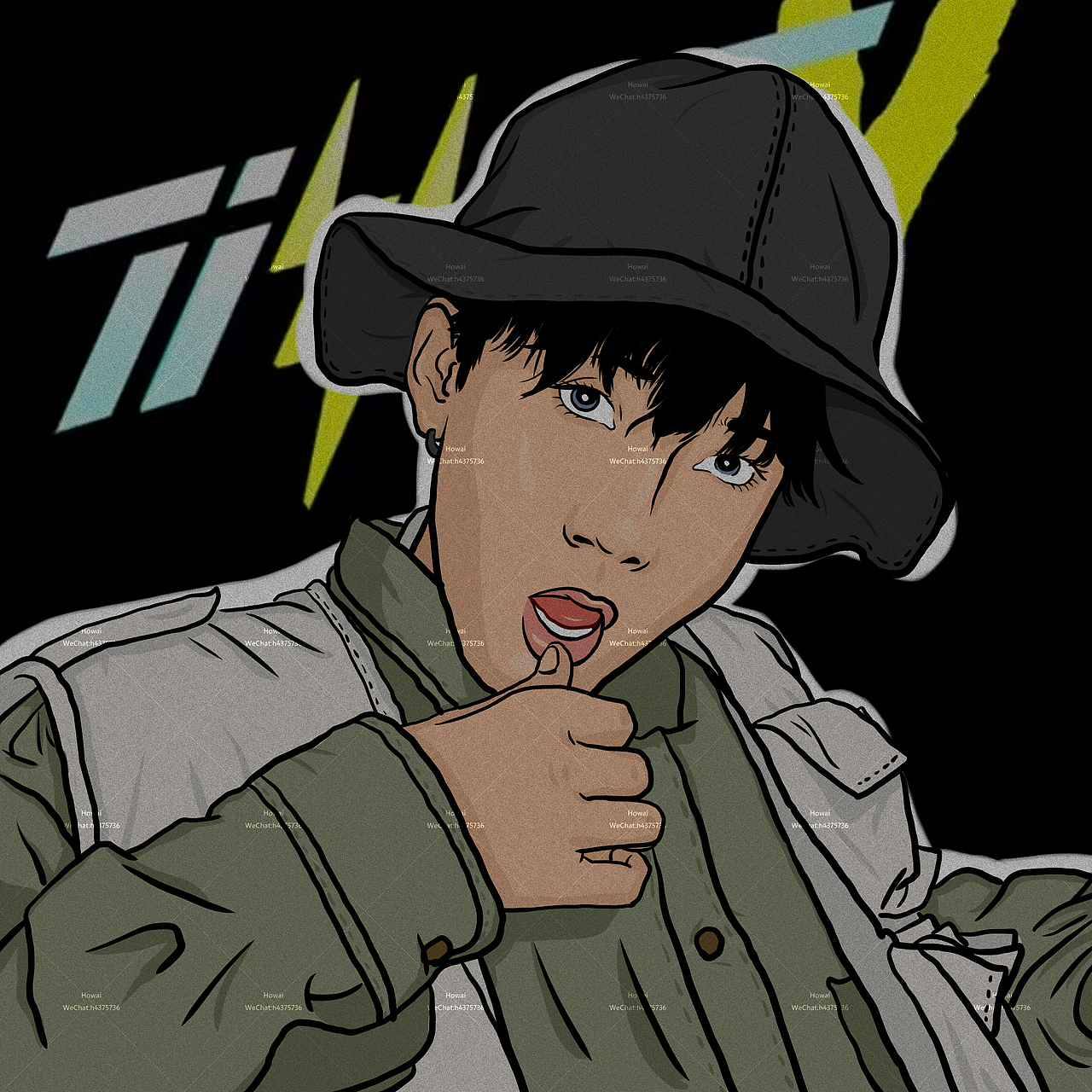 手绘头像|插画|艺术插画|howaicat_原创作品-站酷zcool