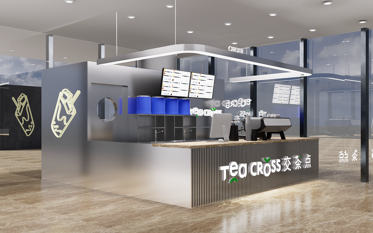 奶茶店设计（图ZMjU0OTI4MDMy） - 商业空间设计 - 站酷设计师ARK设计原创素材 - 站酷ZCOOL