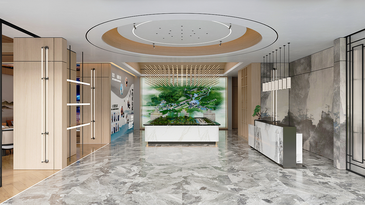 宜影古镇售楼部（图ZMjg0Mjk4MTEy） - 商业空间设计 - 站酷设计师张先森森森原创素材 - 站酷ZCOOL