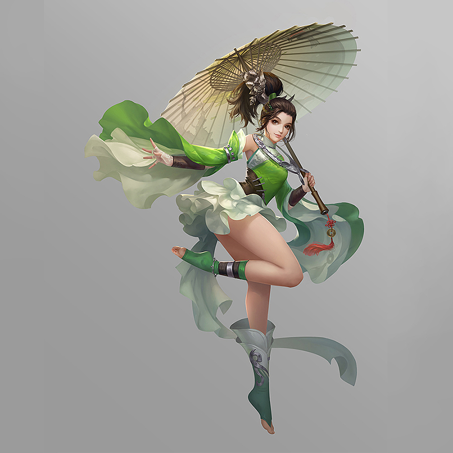 给剑侠情缘手游画的几个妹子