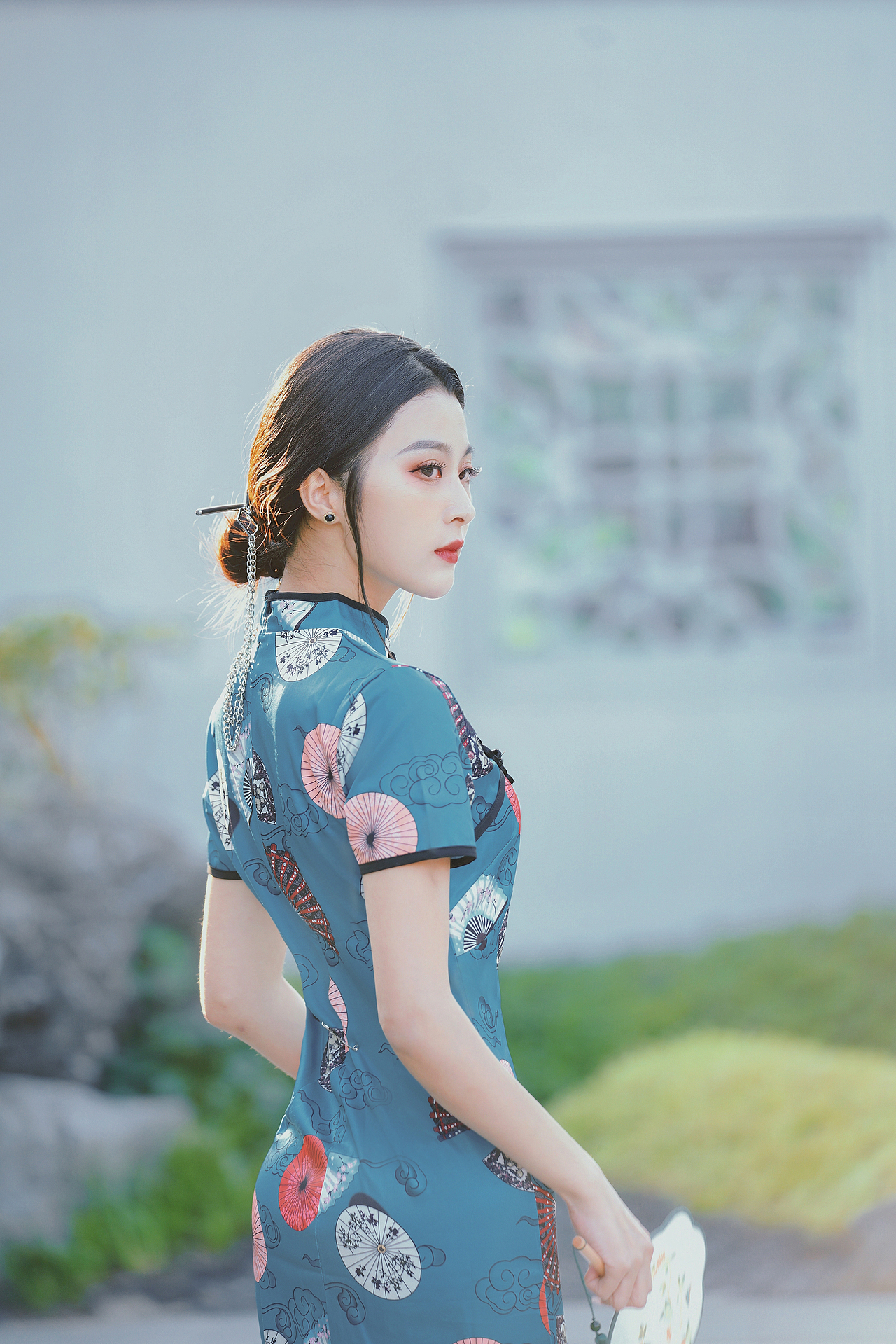 旗袍人像 中国风人像摄影 (模特:小乔 2021年11月14日 佛山建发.