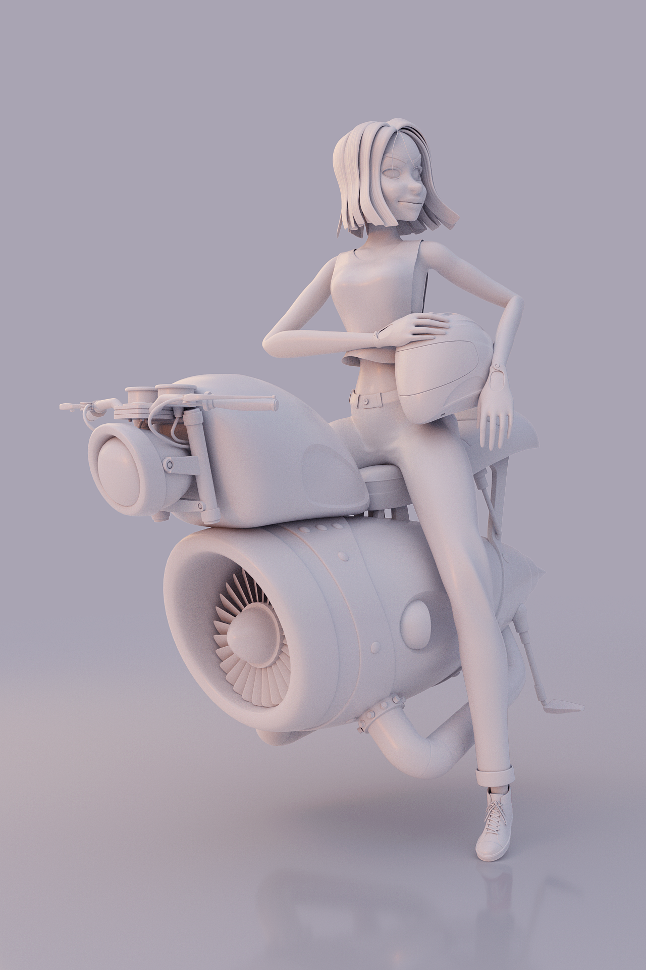 骑摩托的女孩（图ZOTU0NDcxODQ=） - 人物/生物 - 站酷设计师DIPPER迪普原创素材 - 站酷ZCOOL