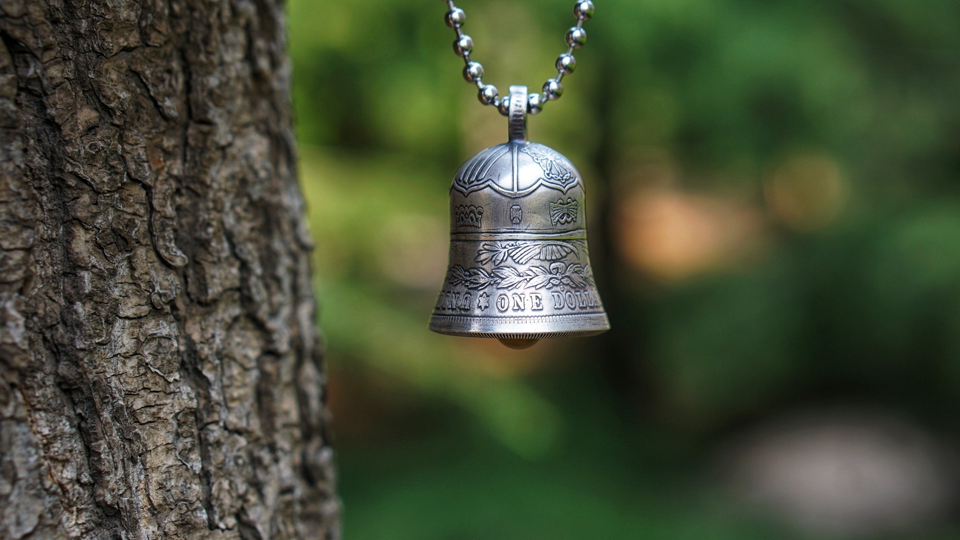 【古董银币改制铃铛】