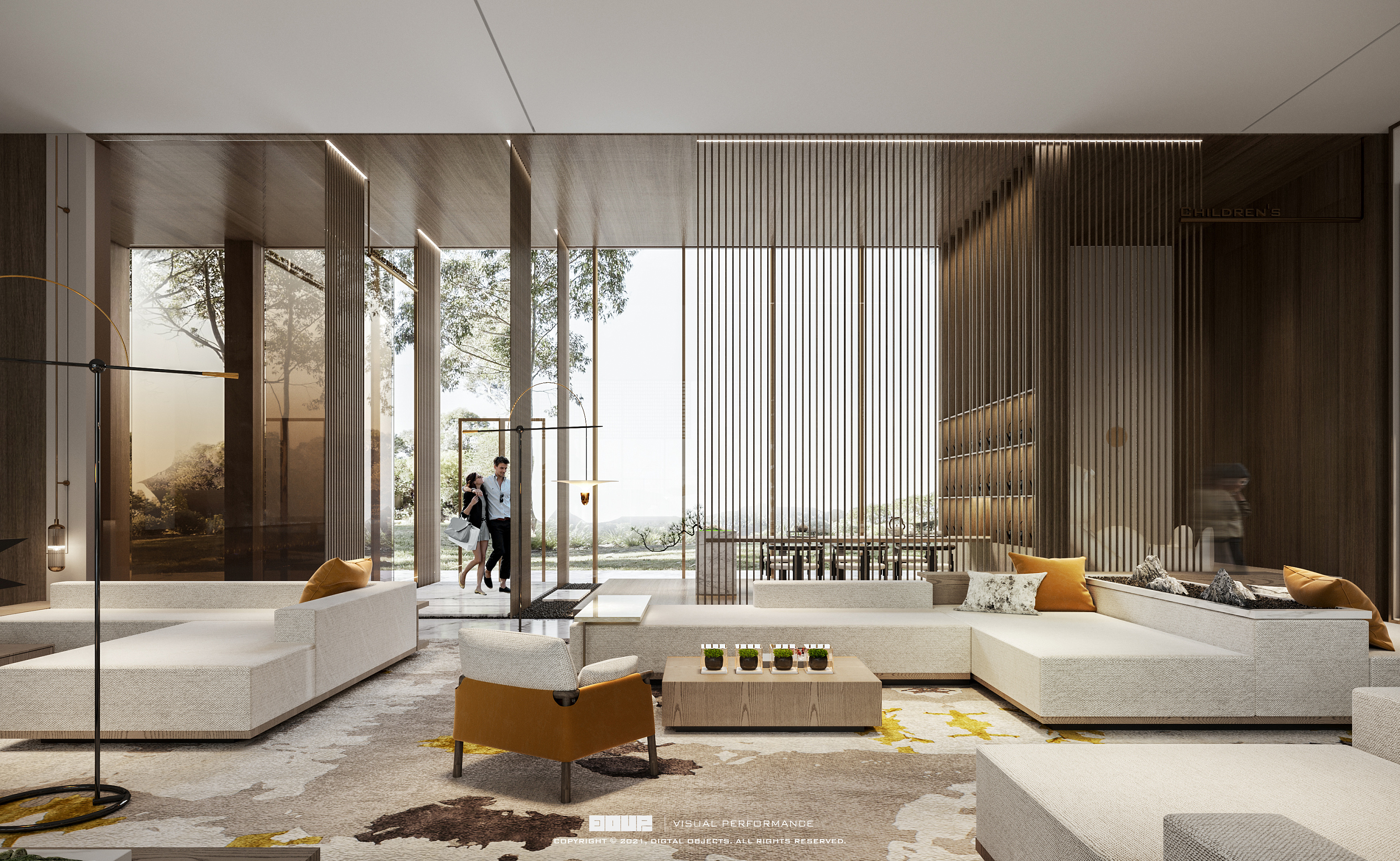 城市公园 | 售楼部设计|空间|商业空间设计|数字对象 - 原创作品