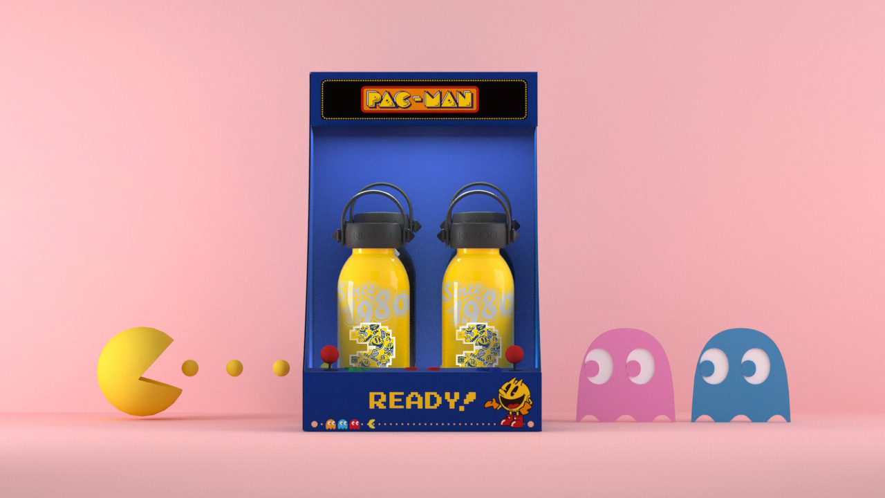 吃豆人海报和桌陈