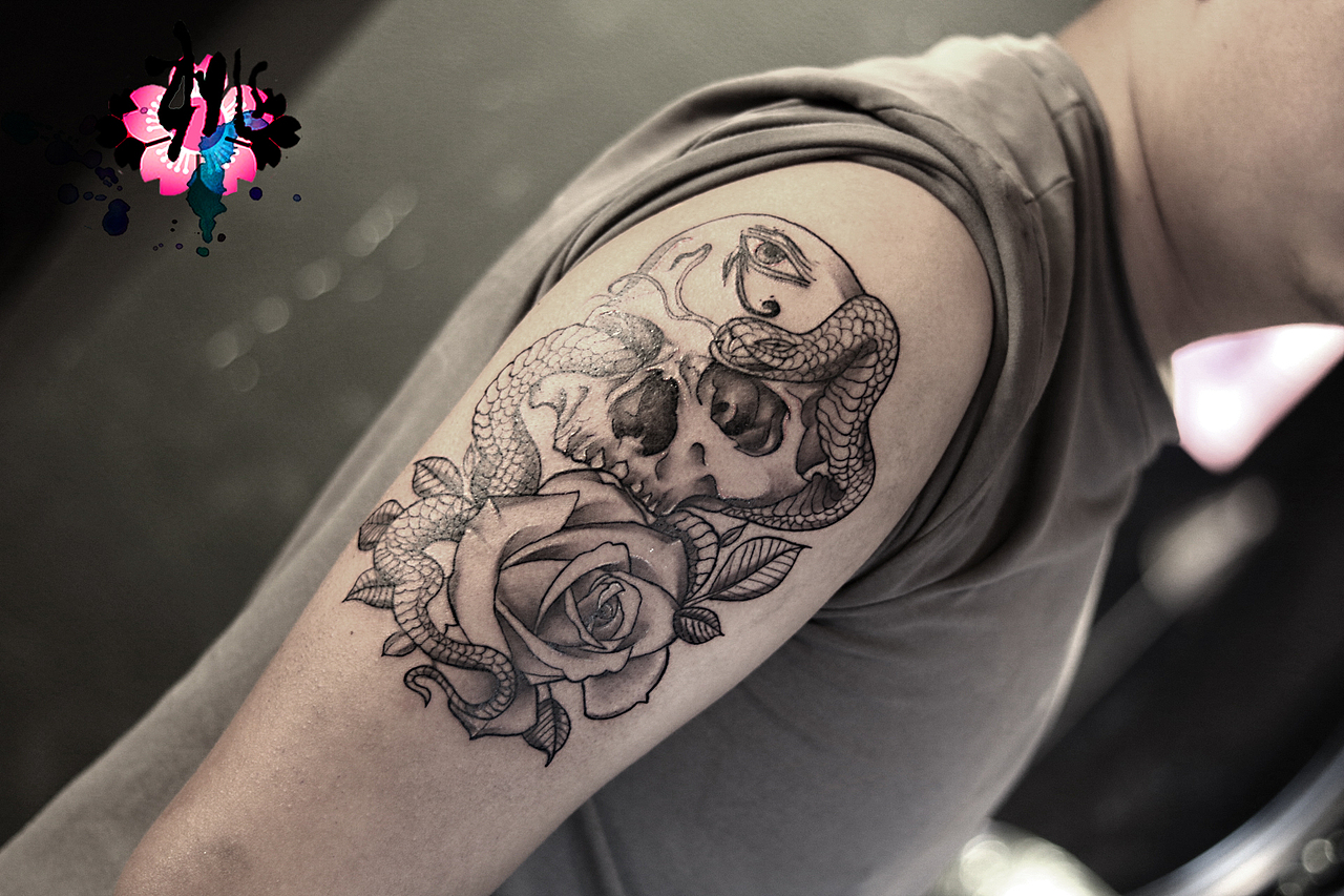 纹身（图ZOTQyMTc3NTI=） - 艺术插画 - 站酷设计师朓___原创素材 - 站酷ZCOOL