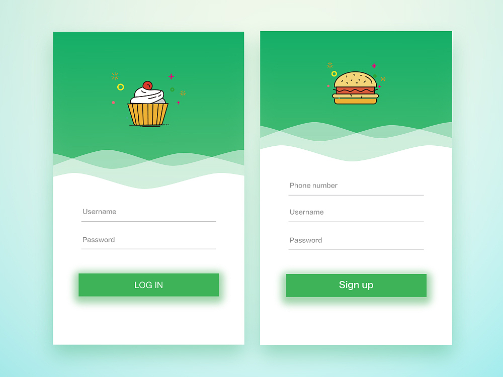 The design of the log interface