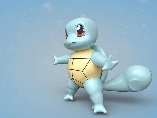 宠物小精灵 杰尼龟（个人主页-ZMzcwODgxODQ=） - 人物/生物 - 站酷设计师接单侠原创素材 - 站酷ZCOOL