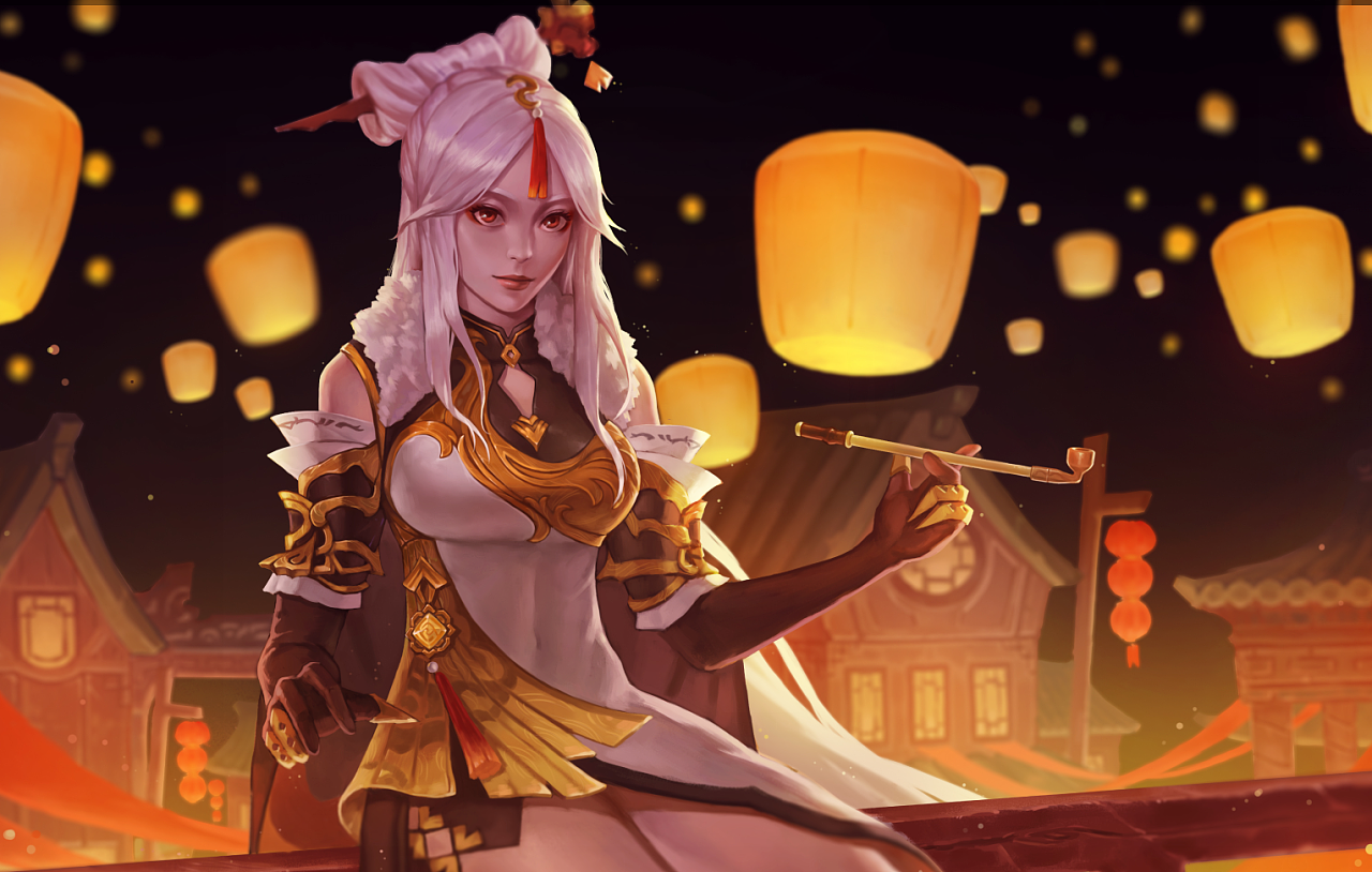 明宵灯海同人|插画|游戏原画|lidali - 原创作品 - 站酷 (zcool)