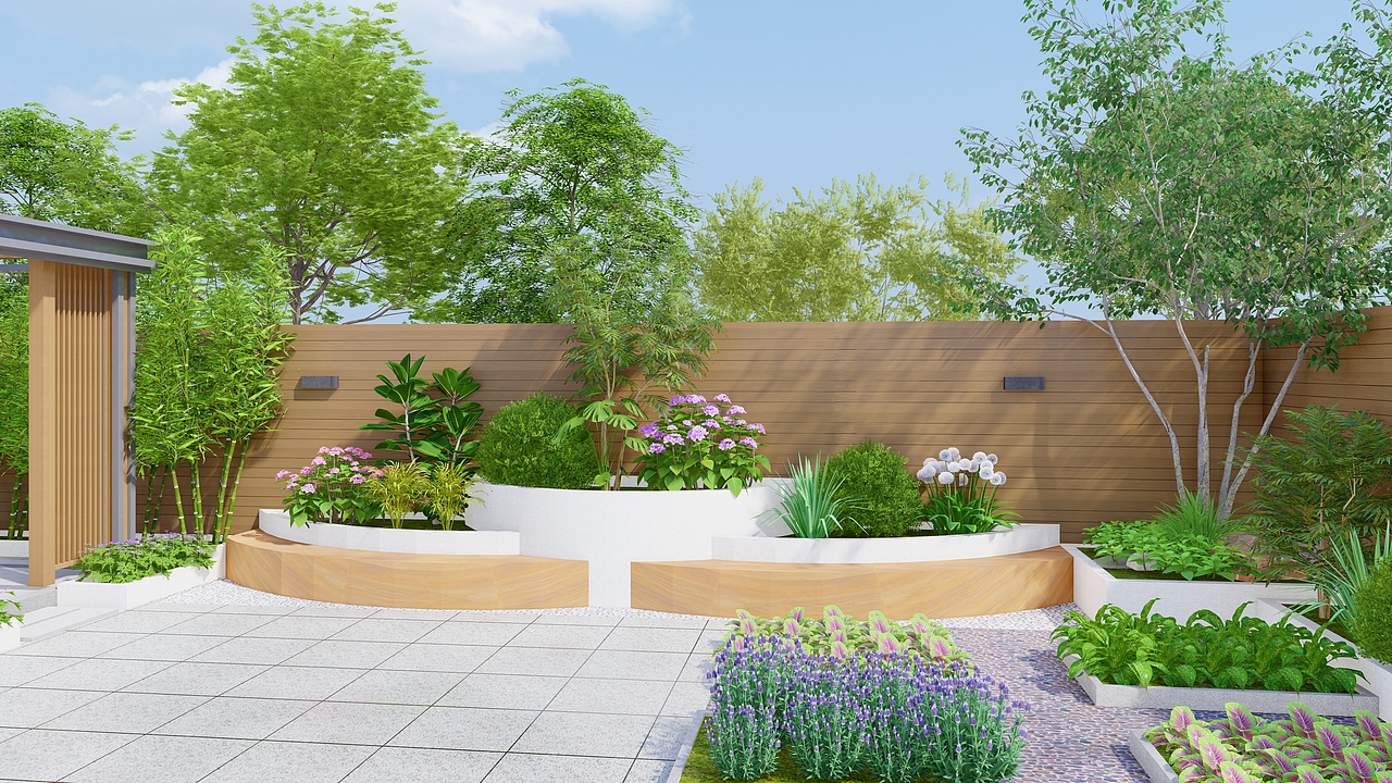 现代简约庭院设计