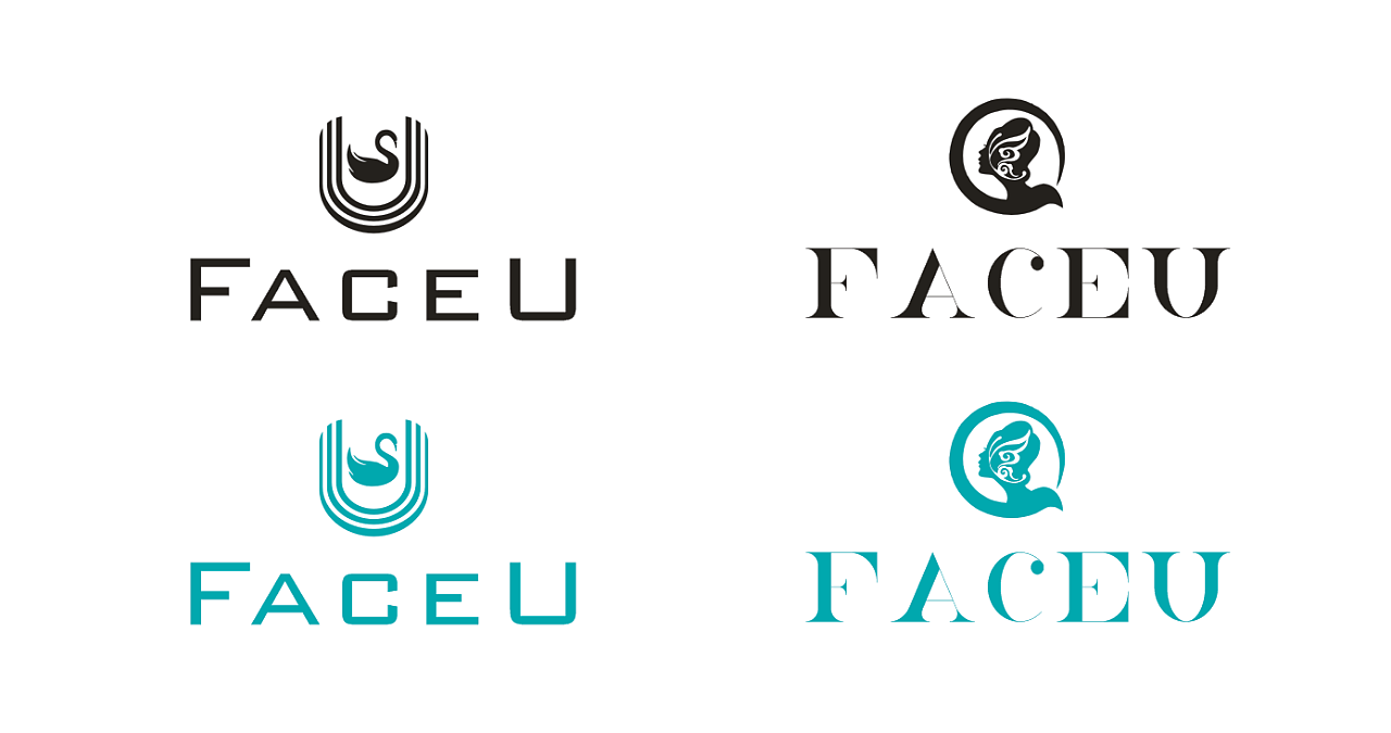 logo 美容行业 皮肤 身体管理 face u |平面|logo|未来之王 - 原创