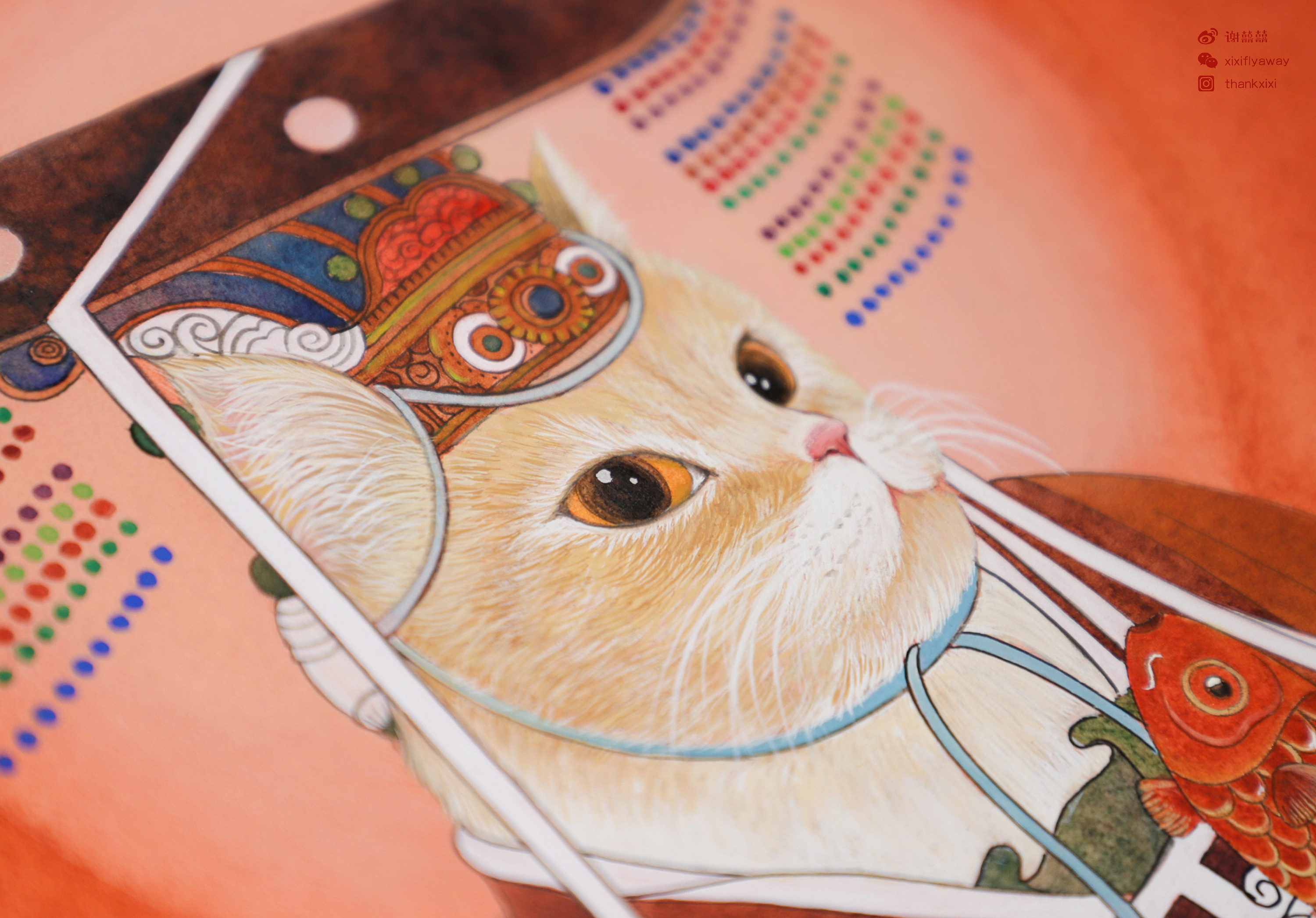 囍囍画画 之 猫门神