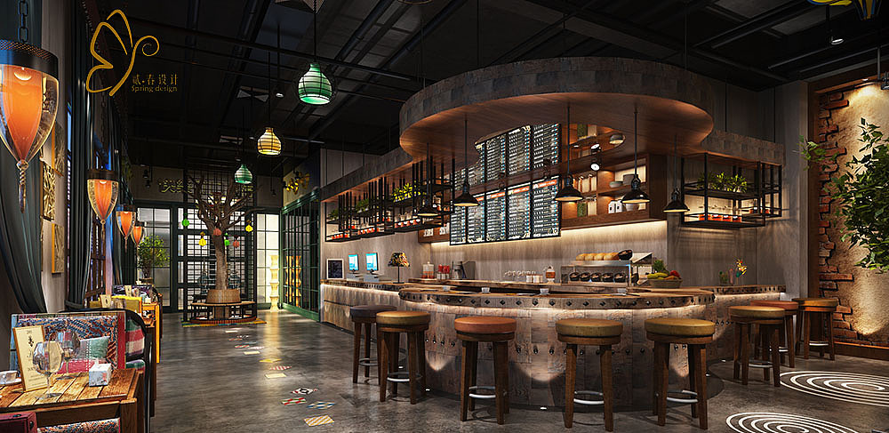 贵州习水老友集咖啡重庆贰春室内设计作品（图ZMTY3Njk2OTg4） - 家装设计 - 站酷设计师贰春室内设计原创素材 - 站酷ZCOOL