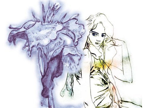 女性 插画 手绘（图ZMzQxNzIyMA==） - 商业插画 - 站酷设计师yeyuanyuan7原创素材 - 站酷ZCOOL