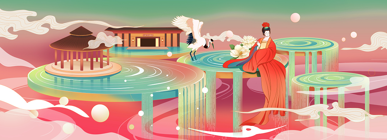 聚龙小镇系列插画（图ZMjIzNDU0NTEy） - 商业插画 - 站酷设计师勇敢的面条原创素材 - 站酷ZCOOL