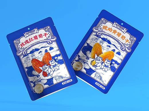 “三只松鼠”葡萄干系列包装