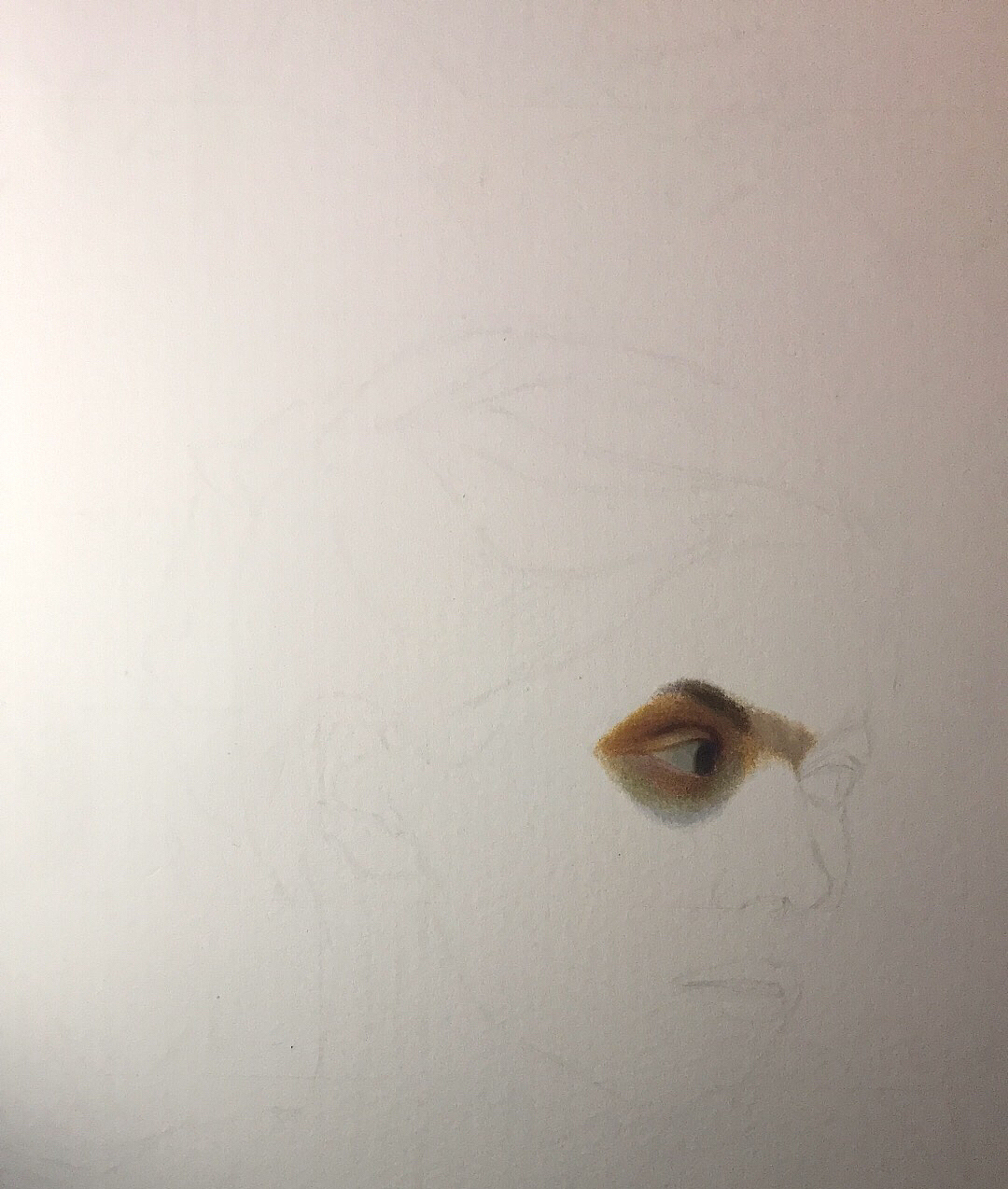 彩铅—《回眸》