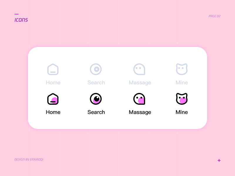 ICON图标设计（图ZMjI5Njk2NTIw） - 图标 - 站酷设计师胖墩儿小七原创素材 - 站酷ZCOOL