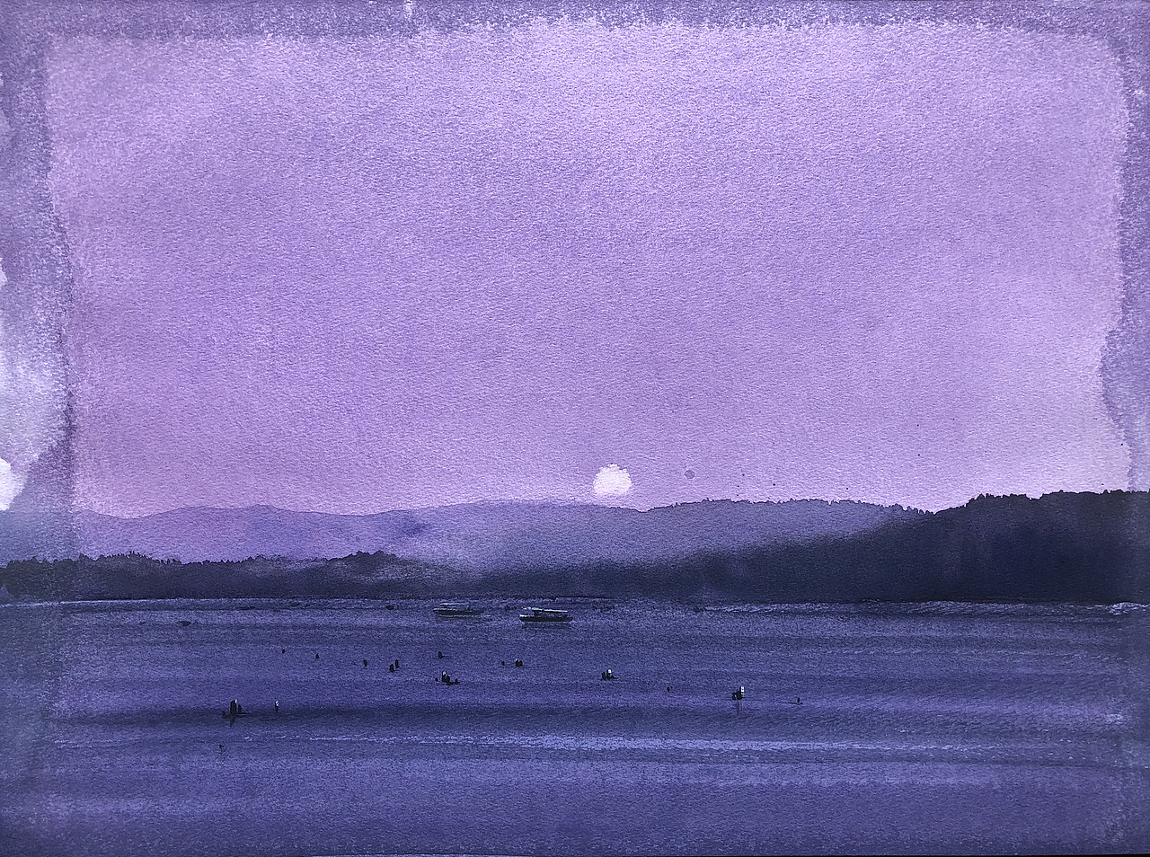 那些年画的西湖（图ZMjQ5MTE0NTA0） - 绘画 - 站酷设计师孙小良的水彩画原创素材 - 站酷ZCOOL