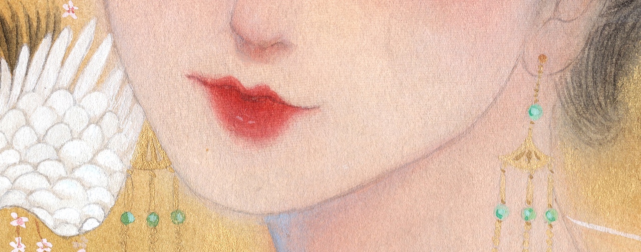 云想衣裳花想容（图ZMTAxMjQzNjY4） - 商业插画 - 站酷设计师鹿溟山原创素材 - 站酷ZCOOL