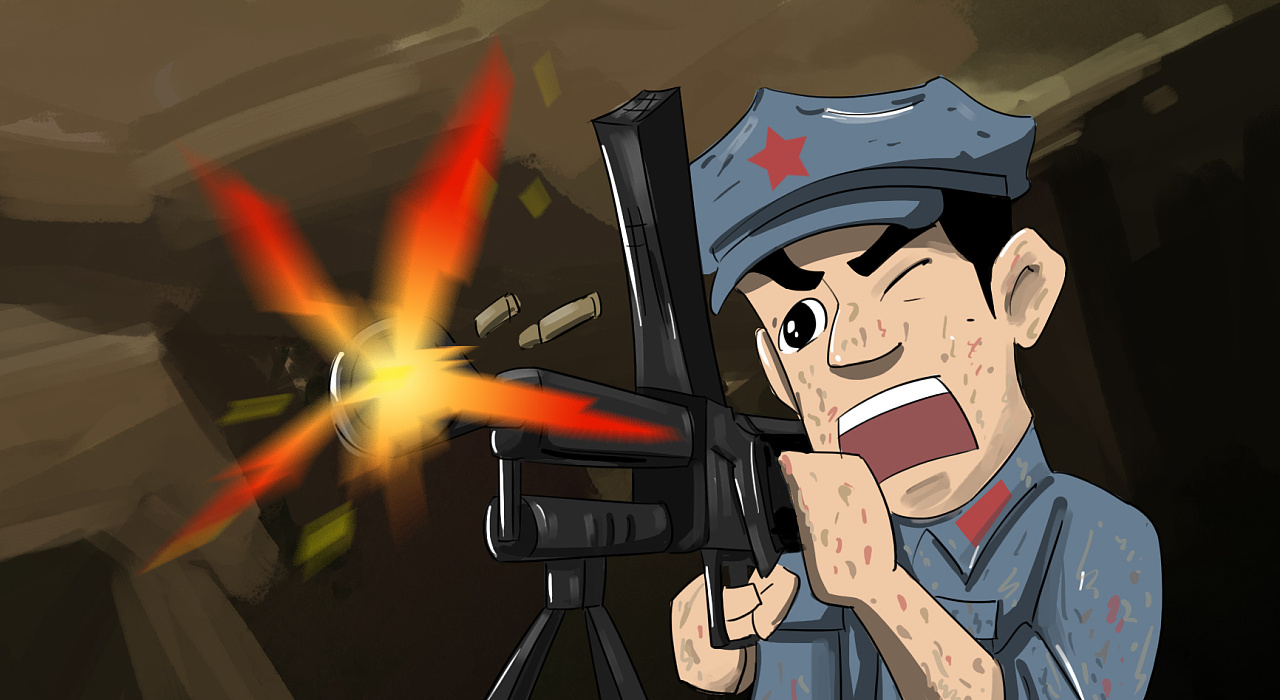 长征漫画故事《突破乌江天险》