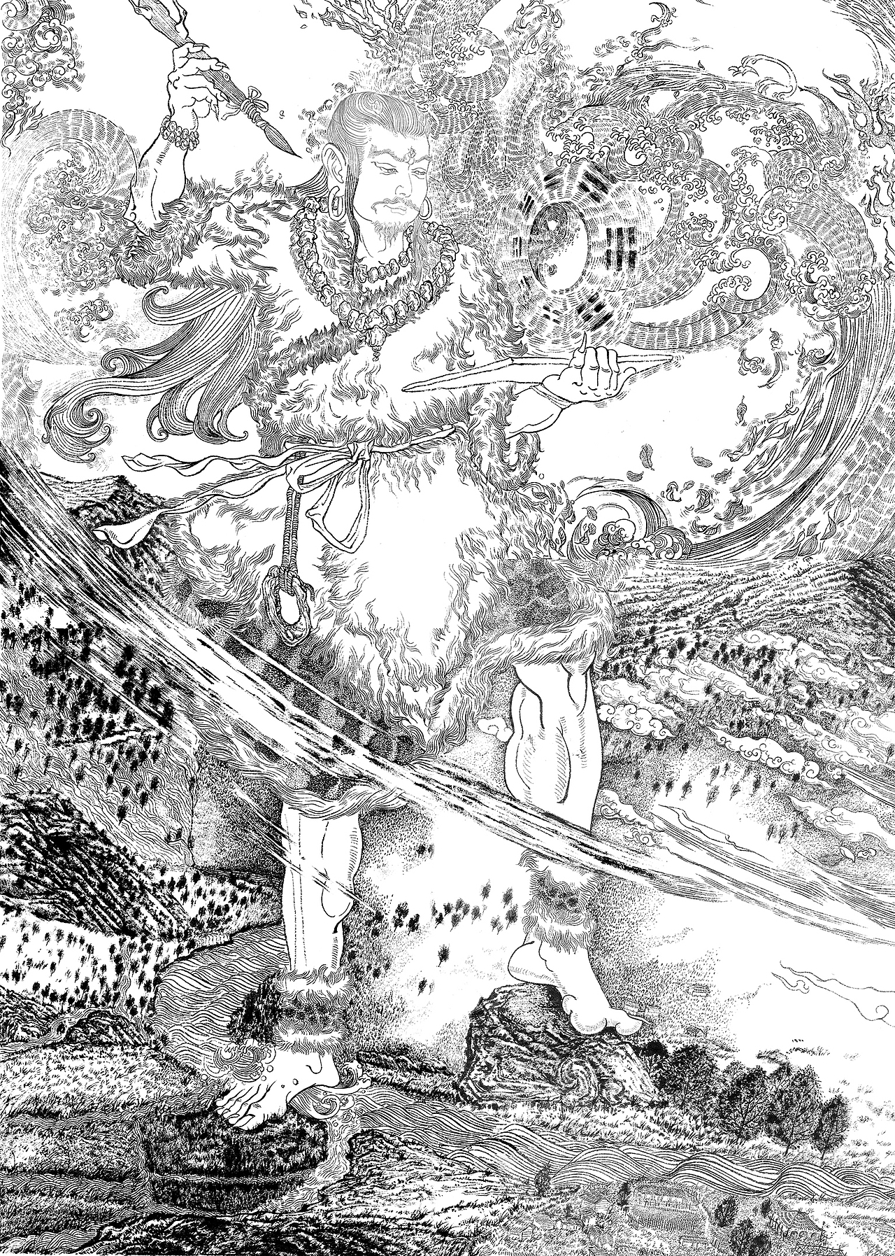 伏羲画卦（图ZMTY4ODIwMzIw） - 概念设定 - 站酷设计师一风老师原创素材 - 站酷ZCOOL