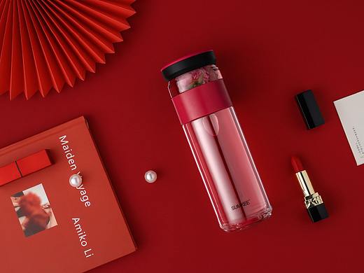 杯壶：茶水分离玻璃杯-照片/详情页