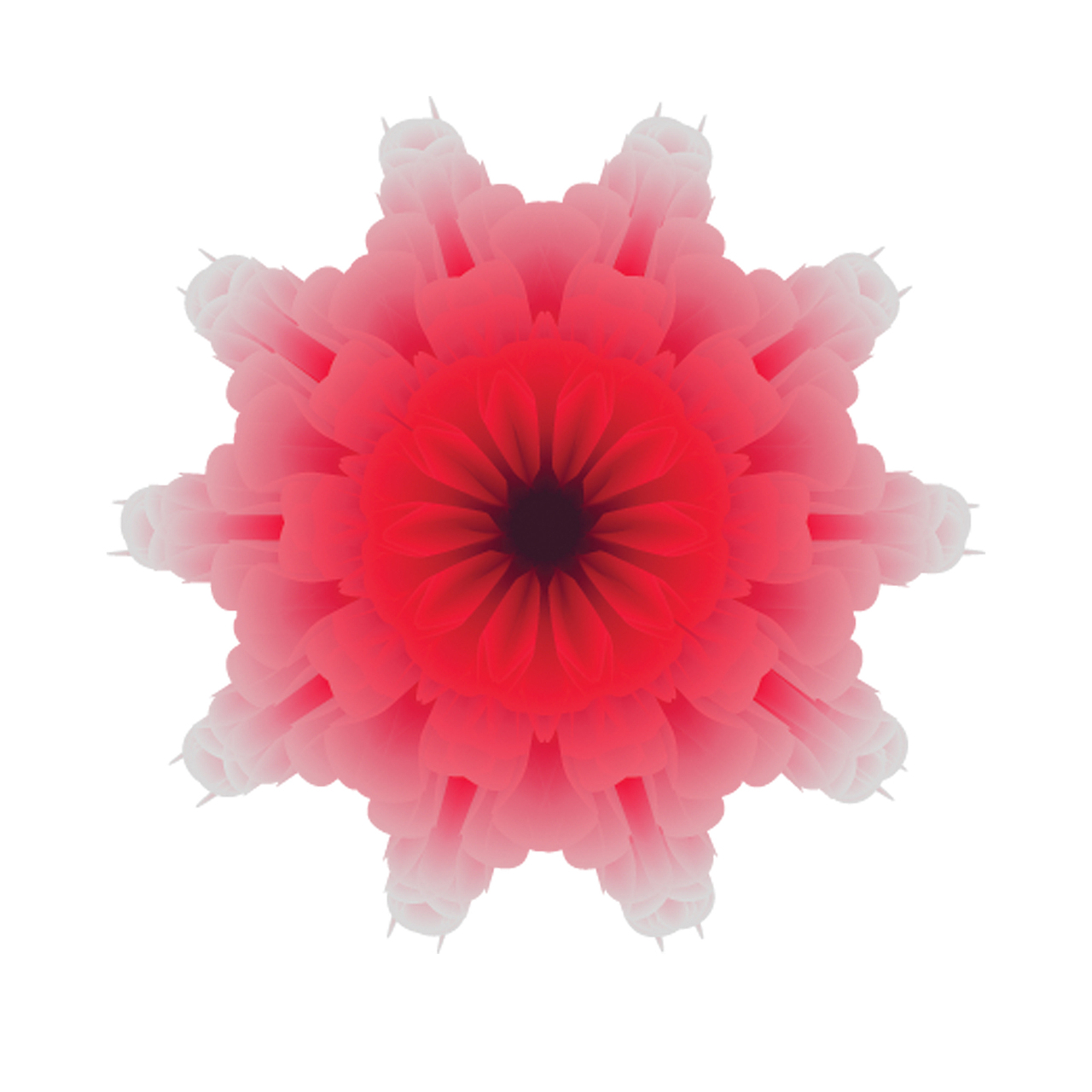 AI制作曼陀罗花