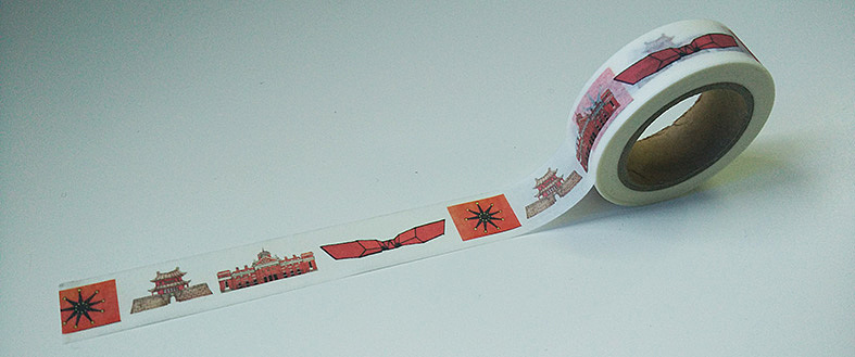 为城市献礼-辛亥革命馆创意胶带设计（图ZNjExNjQ4ODA=） - 商业插画 - 站酷设计师城市创意礼物原创素材 - 站酷ZCOOL