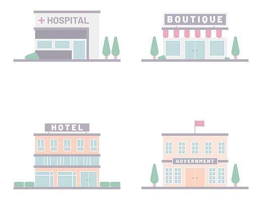 建筑小插图（个人主页-ZMzEyNzYyMTI=） - 艺术插画 - 站酷设计师维他Yung原创素材 - 站酷ZCOOL