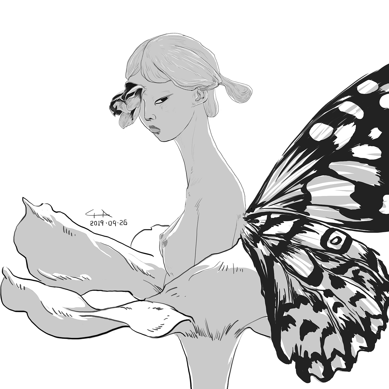 破繭（圖ZMTc4MjM3OTY0） - 創(chuàng)作習(xí)作 - 站酷設(shè)計(jì)師香蕉魚(yú)Bananafish原創(chuàng)素材 - 站酷ZCOOL